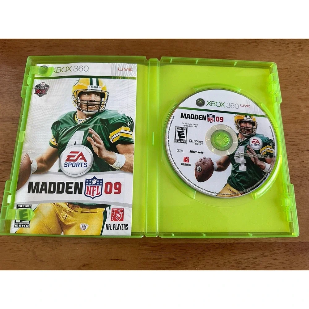 Madden NFL 09 (Microsoft Xbox, 2008) Complete w/ Manual CIB